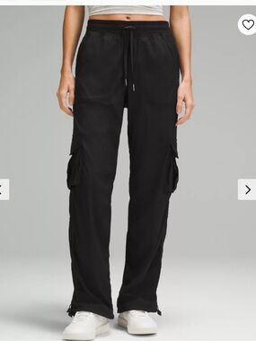 Lululemon dance studio relaxed fit mid rise cargo pants black